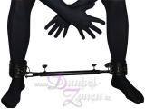 SPREIZSTANGE *MULTI* verstellbar 50-70cm - aus Metall inkl. Leder-Fesseln - Bondage Tool