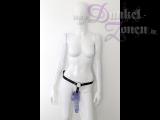 STRAP ON SLIP - Strapon schwarzer Leder-Slip mit O-Ring (ca. 45 mm) für Dildo (nicht dabei)