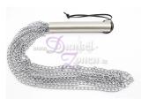 KETTEN-PEITSCHE *SILVER CHAINS* - 8 Stränge Metall-Peitsche silber ca. 55cm