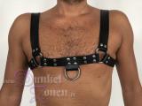 HERREN HARNESS - Leder Körper-Riemen mit D-Ringen - Zaumzeug BDSM-Outfit