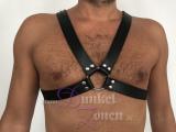 HERREN HARNESS *LEATHER CROSS* - Klassisches Leder Riemen Kreuz - BDSM-Outfit