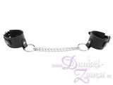 UNIVERSAL-FESSELN SCHWARZ LEDER - als Handfesseln oder Fußfesseln nutzbar - BDSM-Tool