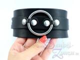 HALSFESSEL HALSBAND *O-RING* - Hals-Fessel Hals-Band schwarz - Accessoire