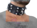 HALSFESSEL *HARD SERIES* - mit dicken Schrauben - Leder Halsband Hals-Fessel Hals-Band