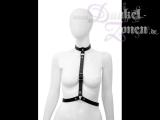 DAMEN HALSBAND HARNESS MIT TAILLENGURT - Halsfessel Körper-Geschirr Gurt