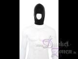 LEDERMASKE *OPEN MOUTH* SCHWARZ - Leder Vollmaske Ganzmaske - BDSM Mask Hood