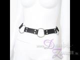 GURT GÜRTEL *MULTIFUNCTIONAL* - Leder mit O-Ringen - Gothic BDSM Fetisch Accessoire