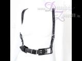 HARNESS SCHWARZ SILBER - echtes Leder - Riemen-Geschirr Leder-Zaumzeug