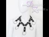 HALSBAND *GLADIATOR* - sexy Leder Outfit schwarz - BDSM Fetisch Bekleidung