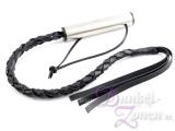 BULL-PEITSCHE *PRO STAFF* MIT STAHL-GRIFF - Bullwhip mit geflochtenen Riemen