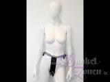 KEUSCHHEITSGÜRTEL *CHAINS* - Nieten Leder-Slip mit schweren Ketten - Keuschheitsgurt