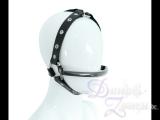 KOPF-HARNESS MIT TRENSE - Head Harness mit Beiß-Schlauch Kopf-Geschirr Petplay Ponyplay