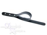 PADDEL KLATSCHE aus Gummi - schwarz - Rubber Paddle Slapper - Spanking Tool schmal schlank