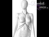 DAMEN BODY KETTEN KOMBI - Halskette Taillenketten Kombination - sexy BDSM-Outfit