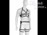 HARNESS *TRANS GENDER* - Leder Riemen Body Geschirr für Herren im Damen Outfit Stil