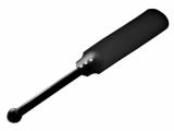 PADDEL KLATSCHE mit HOLZGRIFF und DILDO-KUGEL - Leder schwarz - Spanking Werkzeug