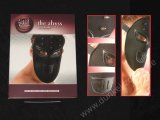 MASKE NEOPREN *SPIKE* - Gesichtsmaske schwarz mit Nieten - Dom Dominus Domina Herr Herrin