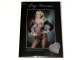 DAMEN CATSUIT SCHWARZ NETZ UNISIZE - sexy Langarm Fishnet Bodystocking ouvert