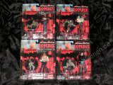 DAWN OF THE DEAD ZOMBIE SET - Bald Hatchet Head Stephen Motorcycle Rider Cult Cinema Collection