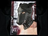 HUNDEMASKE SCHWARZ - Einheitsgröße - Petplay - Dog Mask Doggie Hood Doggy Slave - neu