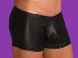 HERREN PANTS SLIP SCHWARZ M L XL - sexy Wetlook Fetisch Outfit - Größe wählbar