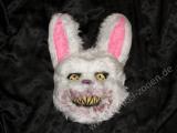 HORROR HASE MASKE - weiße Grusel Schocker Rabbit Halloween Gesichtsmaske