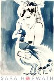 PFAUMAEDCHEN - Tusche auf Papier v. Sara Horwath - Natur - Vogel