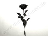 ROSE SCHWARZ 63cm - schwarze Blume - Gothic Fetisch Domina Studio Deko Dekoration