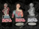 THE WALKING DEAD Michonnes Zombie Pet Spardose Büste Bust Bank Untoter Figur Farb-Version
