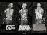 THE WALKING DEAD Michonnes Zombie Pet Spardose Büste BW Bust Bank Untoter Figur Schwarzweiß-Version